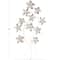 39" x 21" Multicolored Metal Floral Wall Décor with Silver Stems
